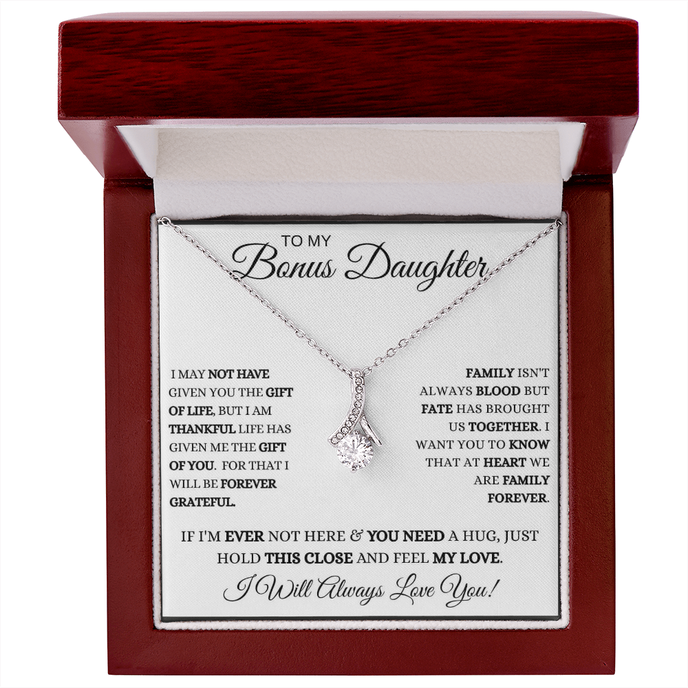 Bonus Daughter Gift Loved As My Own Sterling Silver Filigree Necklace – Jen  Downey